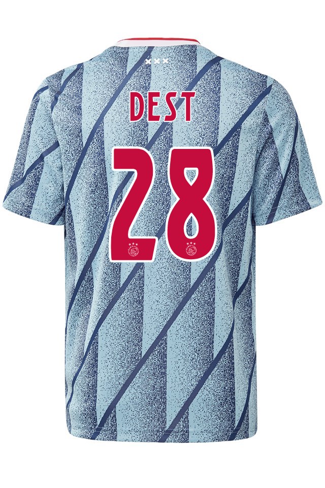 Ajax Away Kit Soccer Jersey Sergino Dest #28 2020/21